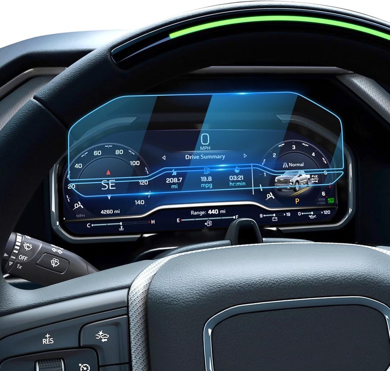 LFOTPP For 2026 Chevy Silverado Screen Protector - 2022~2025 2026 Silverado1500& 2024-2026 Silverado2500HD 3500HD (LT/RST/LTZ/High Country/LT Trail Boss/ZR2/ZR2 Bison) 12.3 Inch Touchscreen (2pcs)[HD Glass] - Image 1